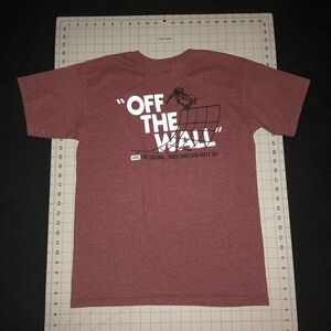 Vans. Size medium. Maroon color. Short Sleeve Shirt.